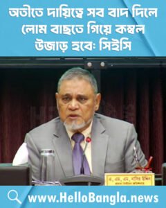 অতীতে দায়িত্বে সব বাদ দিলে লোম বাছতে গিয়ে কম্বল উজাড় হবে: সিইসি
